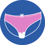 A visual of a pair of underwear.